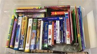 Box kids books and VHS