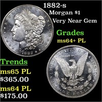 1882-s Morgan $1 Grades Choice Unc+ PL