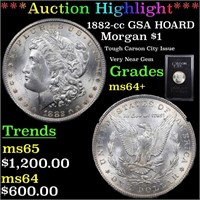 *Highlight* 1882-cc GSA HOARD Morgan $1 Grades Cho