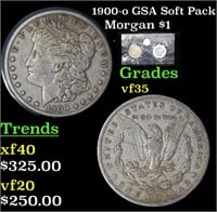 1900-o GSA Soft Pack Morgan $1 Grades vf++