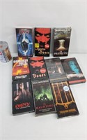 Casettes VHS d'horreur dont Session no.9