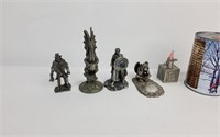 Dragon Zemeno métal, figurines dont LOTR+