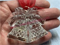 Waterford crystal glass Christmas ornament