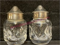 Pair - small Waterford crystal shakers