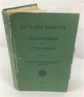 Livre de cuisine La Cuisine Raisonnée, 1937