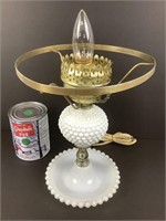 Lampe de table vintage de base Milk Glass -