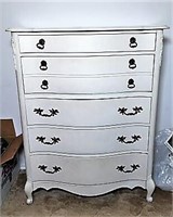 French Provincial Bow Front Dresser