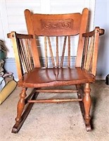 Rocking Chair with Flat Arms