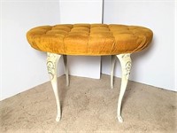 French Provencial Metal Vanity Stool