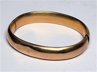 14K Rolled Gold Bangle Bracelet