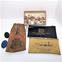 Old Bank Bags and Coins
