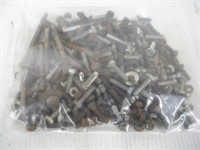 Nuts and Bolts, Fine Thread SAE, 1/4 in. Diam.
