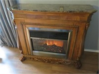 ELECTRIC FIREPLACE WITH FLAMES AND BLOWER