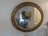 LARGE OVAL MIRROR 34"X28"