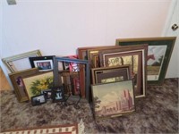 ASSORTED PICTURES AND FRAMES