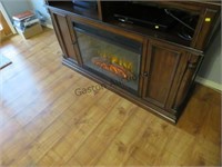 ELECTRIC FIREPLACE TV STAND WITH FLAMES AND
