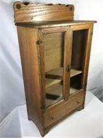 Early hand carved Miniature Cabinet