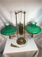 Victorian Style Double Oil Well Lamp
