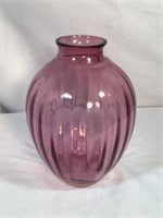 Ruby Glass Vase 7 in tall
