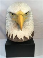 American Bald Eagle Head Statue w Stand total