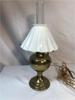 Victorian Oil Converted Desk Lamp 14 in tall