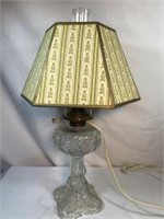 Victorian Style  Glass Lamp 20in tall