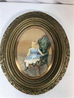Victorian Colored Childs Photo