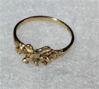 10kt Gold Nugget Ring