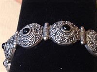 Sterling Silver Vintage Boho Style Bracelet