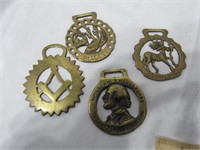 4 Piece Horse Brass Set