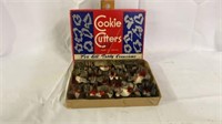 Vintage Metal Cookie Cutters w/Box