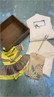 Wooden Crate & Clothes Pin Aprons