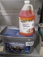 PAIL OF DRIVEWAY SEALER & GAL OF DEGREASER