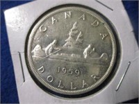 1959 CDN SILVER DOLLAR