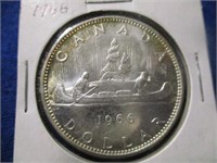 1966 CDN SILVER DOLLAR