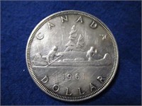 1961 CDN SILVER DOLLAR
