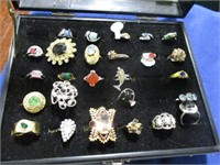 CASE OF FASHION RINGS