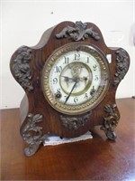ORNATE ANSONIA FOOTED MANTLE CLOCK