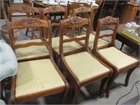 SET OF 6 ROSE BACK DINING CHAIRS