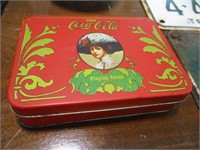 COCA -COLA  TIN W/ PLAYING CARDS