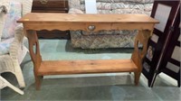 Pine Console Table 48 x 11 x 31