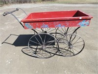 AWESOME METAL WHEEL PRAM/GARDEN CART