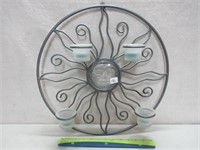 COOL SUNBURST CANDLEHOLDER WALL DECOR