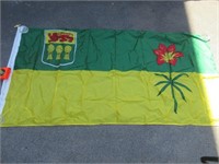 NEAT SASKATCHEWAN PROVINCIAL FLAG 63X34 INCHES