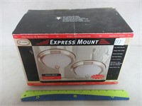 PAIR OF EXPRESS MOUNT CEILING FIXTURES