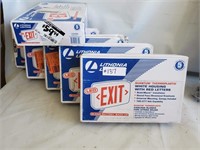 (Lot of 6) Battery Powered EXIT Signs