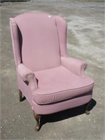 CHIC PINK SEARS WINGBACK CHAIR