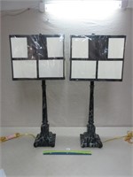 AWESOME PAIR OF MODERN TABLE LAMPS