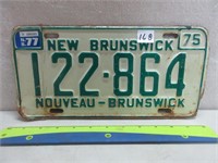 NB 1975 LICENSE PLATE