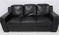 Leather Sofa - 76" x 34" x 37"